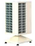 bloc tiroirs pivotants